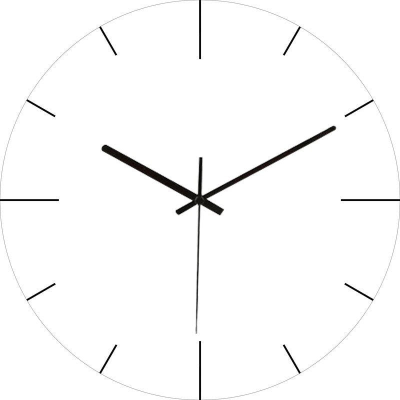 MarbleTime | Moderne Marmeren Analoge Wandklok - Stijlvol Decoratief Tijdsbeeld