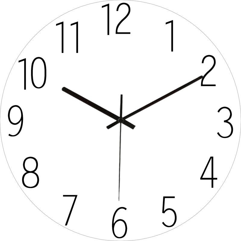 MarbleTime | Moderne Marmeren Analoge Wandklok - Stijlvol Decoratief Tijdsbeeld