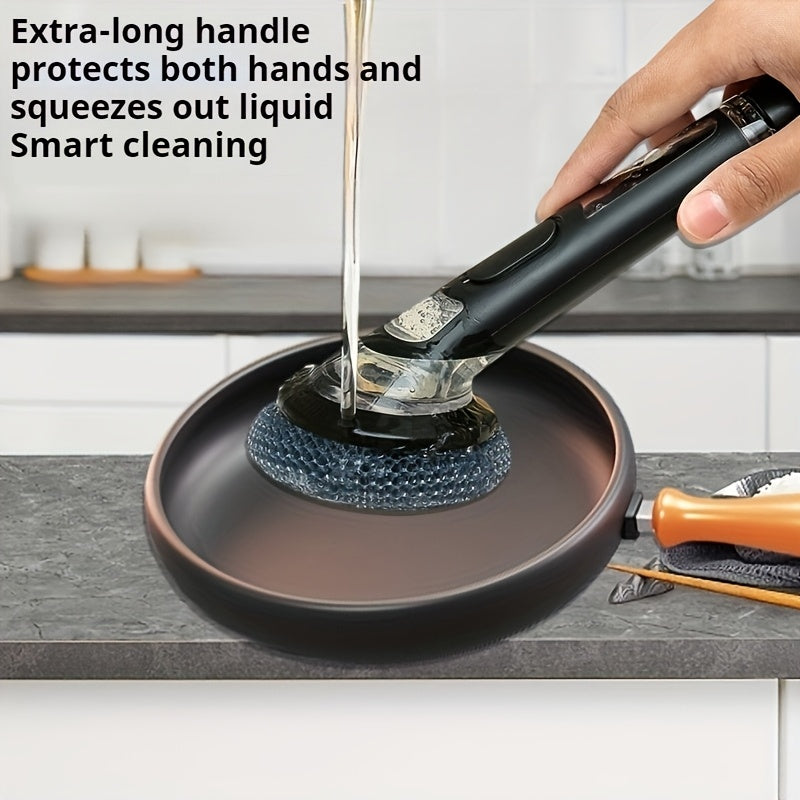 BrilliantScrub | Zeeppenseel met handvat - Pannenborstel voor keuken en gootsteen