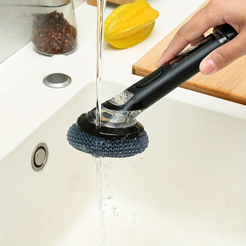 BrilliantScrub | Zeeppenseel met handvat - Pannenborstel voor keuken en gootsteen