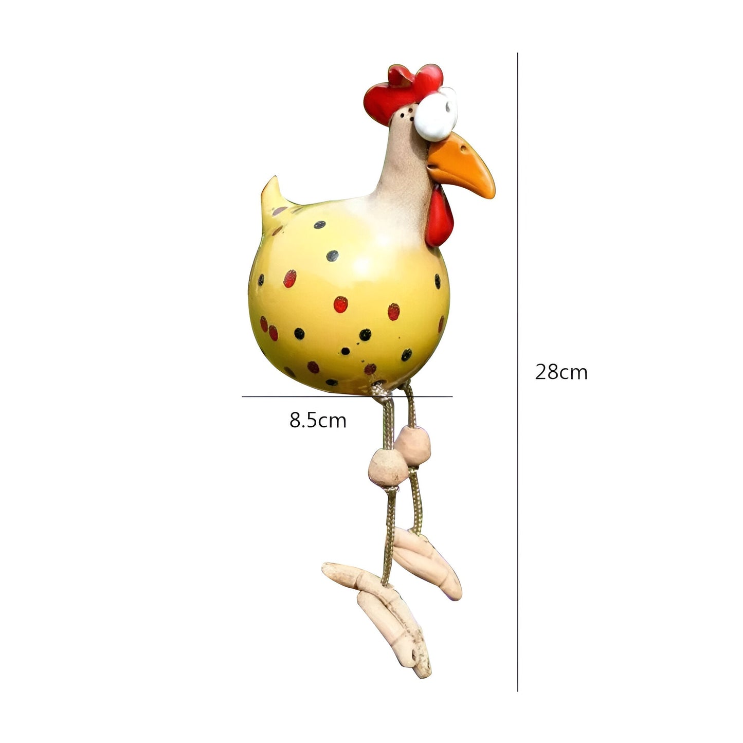 Cluckoo | Eigenzinnig tuinornament met kippen - Weerbestendig boerderijdierbeeldje