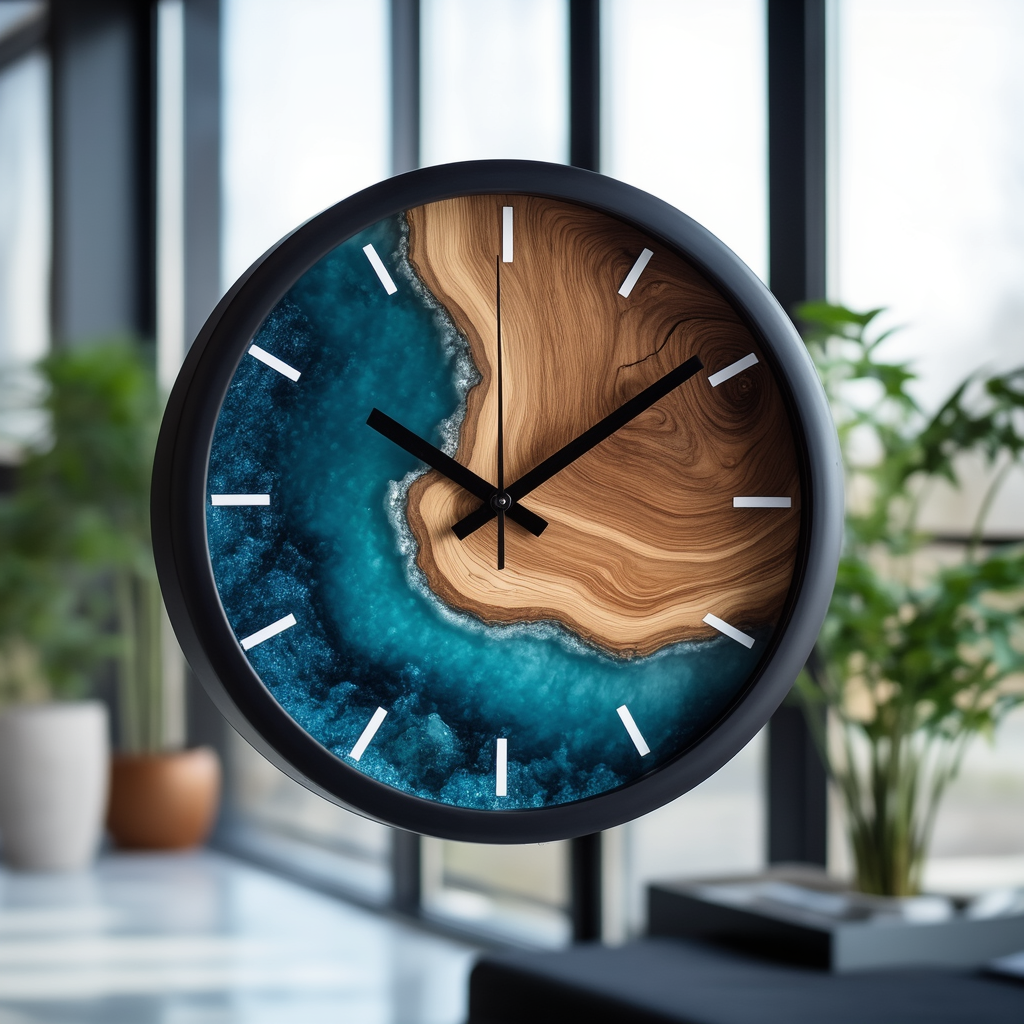 BirchBeat | Elegante houten wandklok - minimalistisch stil ontwerp zonder tikken, Scandinavische Woondecoratie