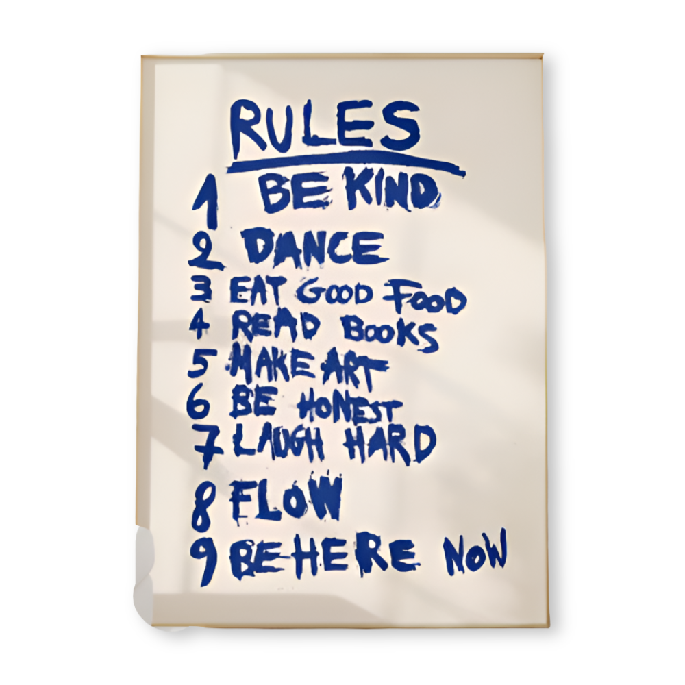 PowerCanvas | Levendige maximalistische canvasprint Motiverende quote-kunst voor thuis en op kantoor