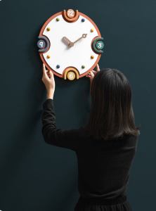 TimeLoom | Minimalistische stille wandklok - Moderne decoratieve klok