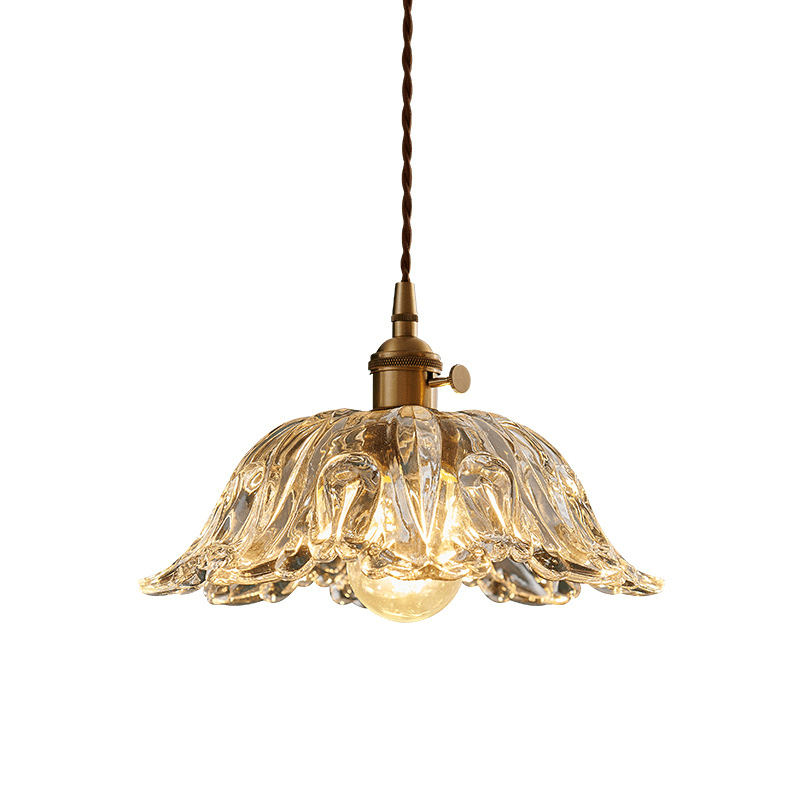 Glazen Bloem Hanglamp