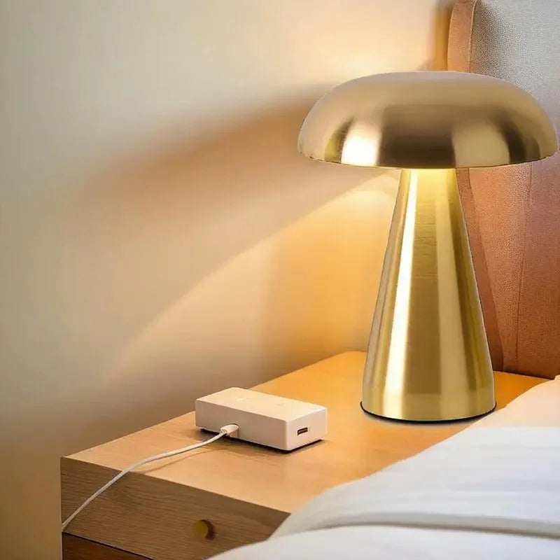 Retro paddestoel LED Tafellamp - Stijlvolle Sfeer