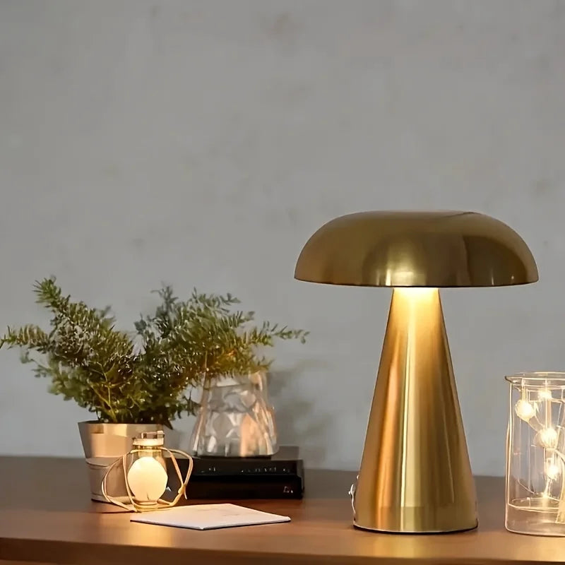 Retro paddestoel LED Tafellamp - Stijlvolle Sfeer