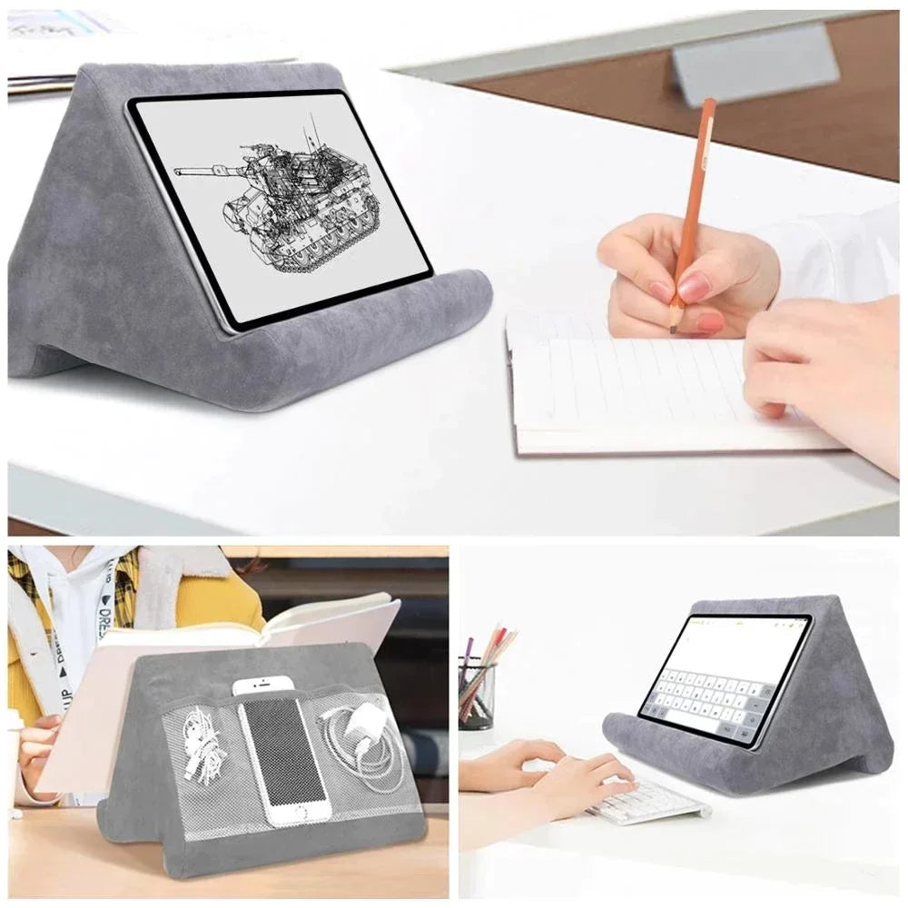 ReadRest | Comfortabele Tablet & E-Reader Kussenstandaard - Ergonomische Zachte Schuimstandaard voor Handenvrij Lezen & Kijken