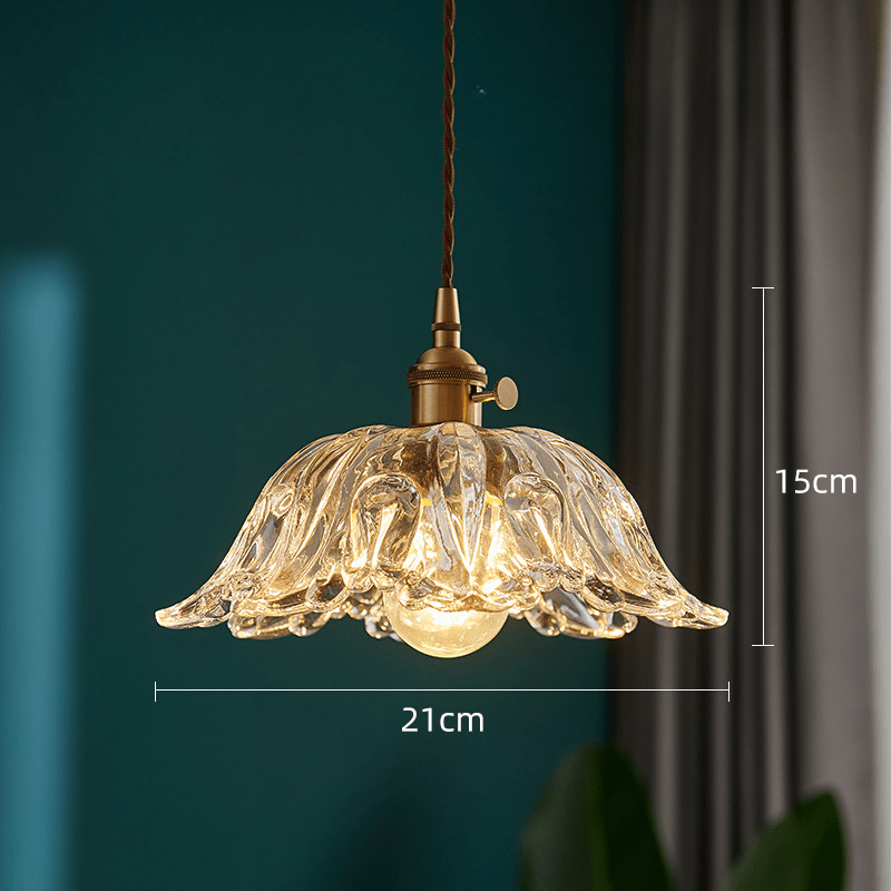 Glazen Bloem Hanglamp