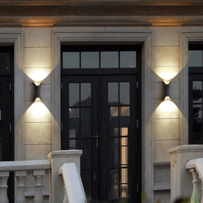 Buiten Waterdichte LED Aluminium Wandlamp