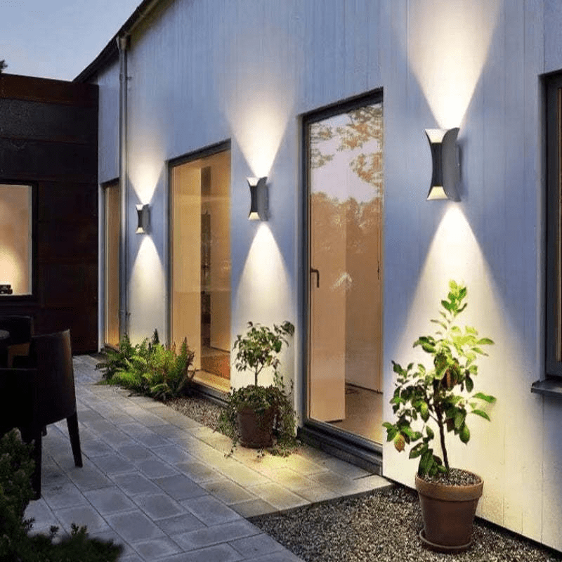 Buiten Waterdichte LED Aluminium Wandlamp