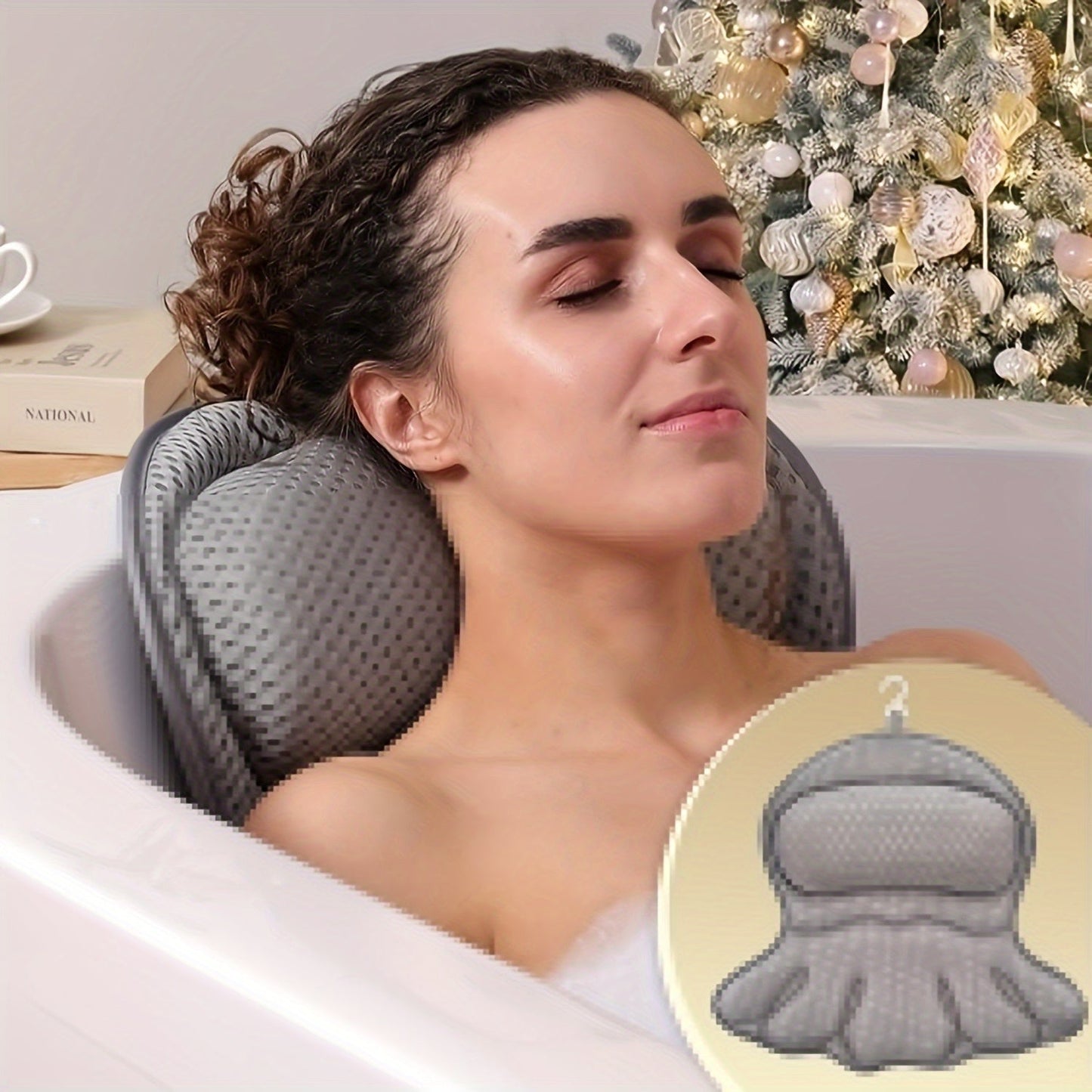 BathCloud | Elegant badkussen - nek- en rugsteunkussen