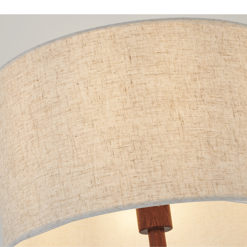 Japandi houten vloerlamp