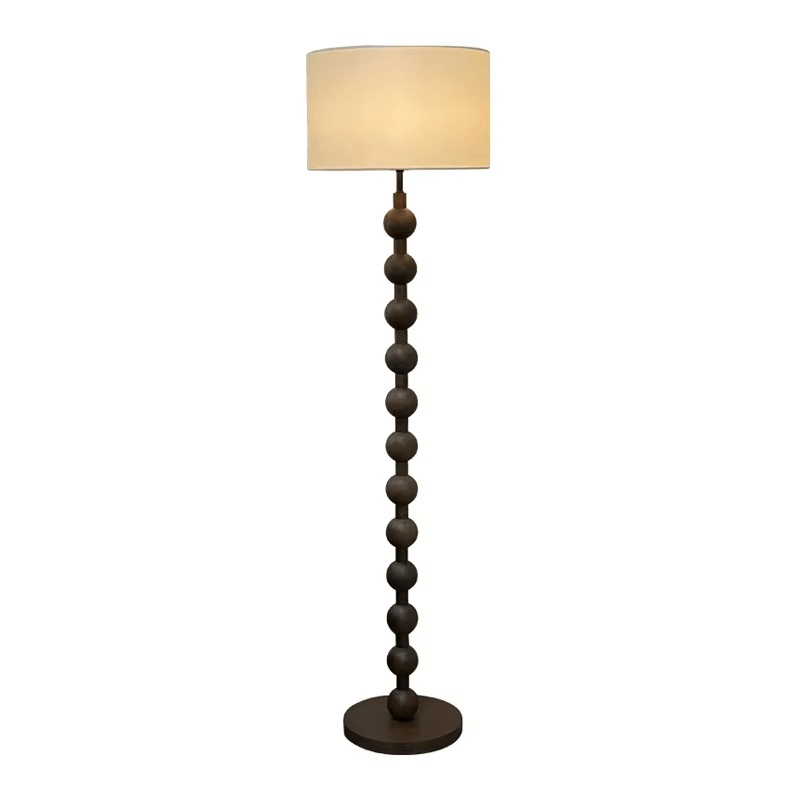 Japandi houten vloerlamp