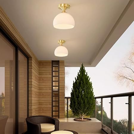 Moderne Melk Wit Glazen Plafondlamp