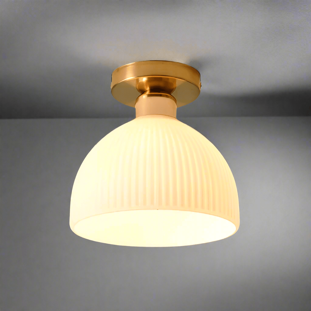 Moderne Melk Wit Glazen Plafondlamp