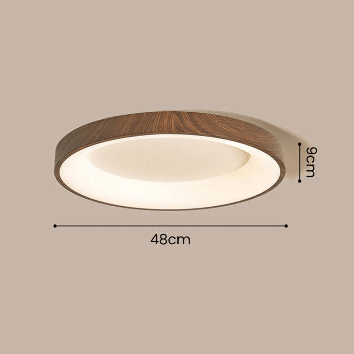 Natuurlijke Houten Plafondlamp