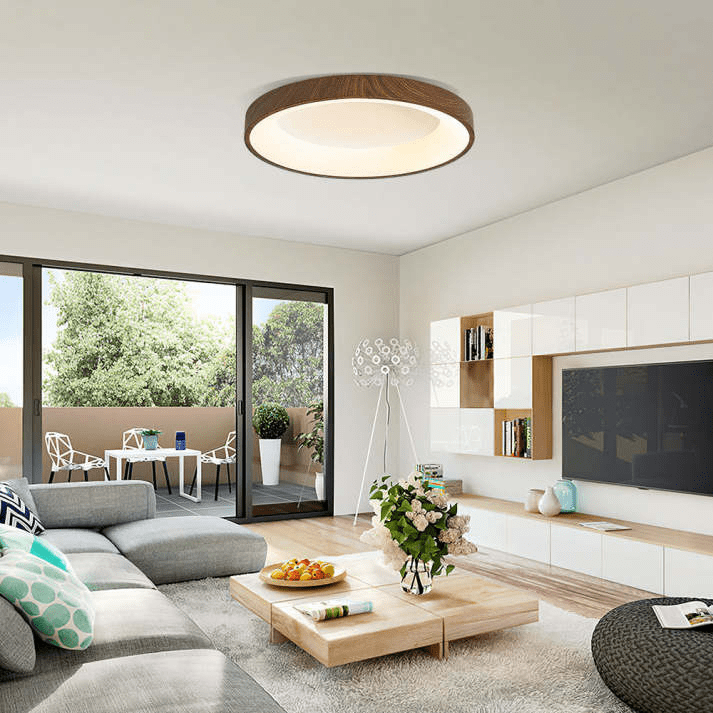 Natuurlijke Houten Plafondlamp