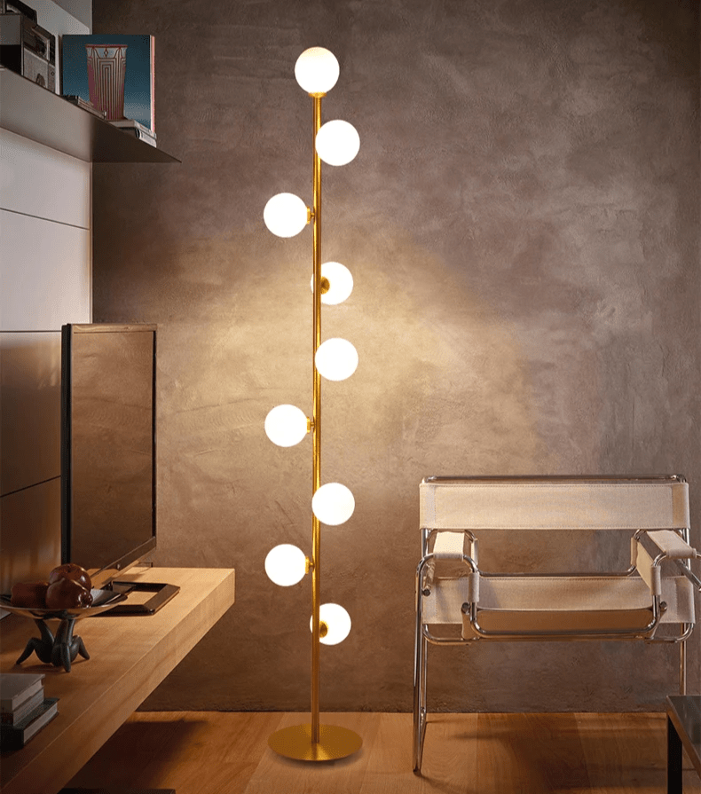 Noorse glazen vloerlamp