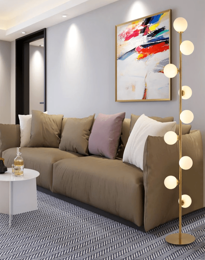 Noorse glazen vloerlamp