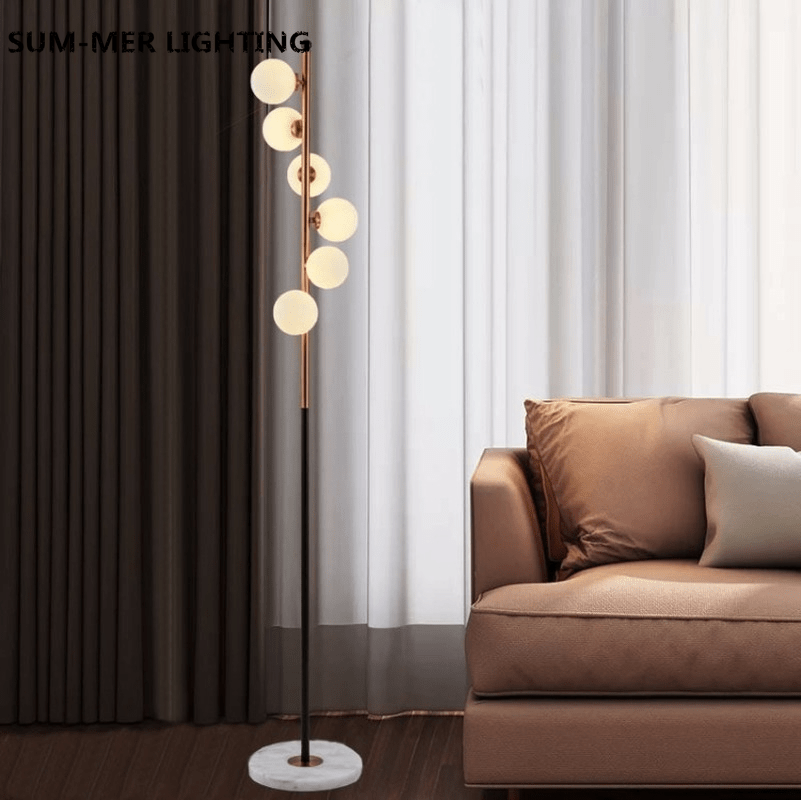 Noorse glazen vloerlamp