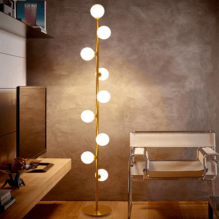 Noorse glazen vloerlamp