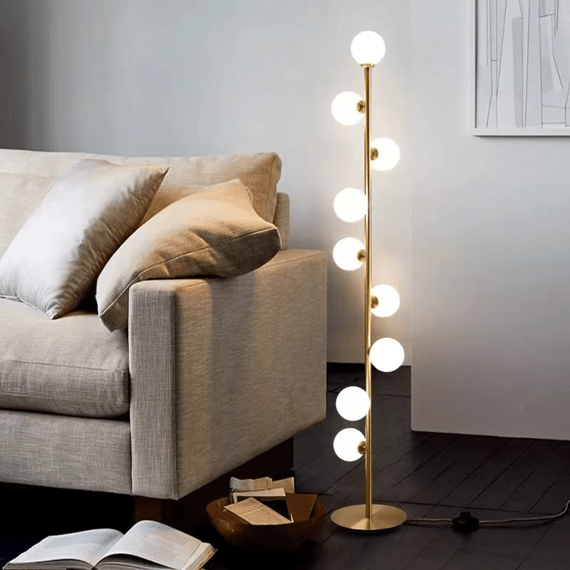 Noorse glazen vloerlamp