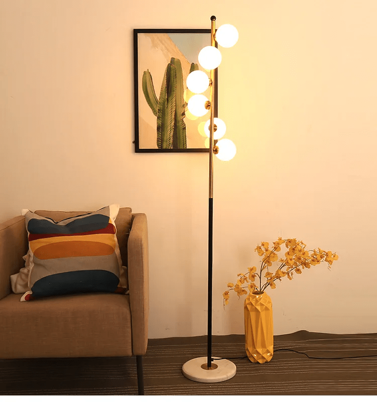 Noorse glazen vloerlamp