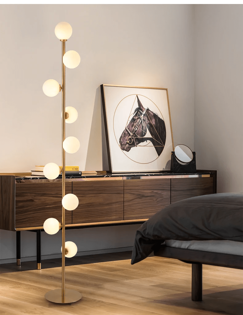 Noorse glazen vloerlamp