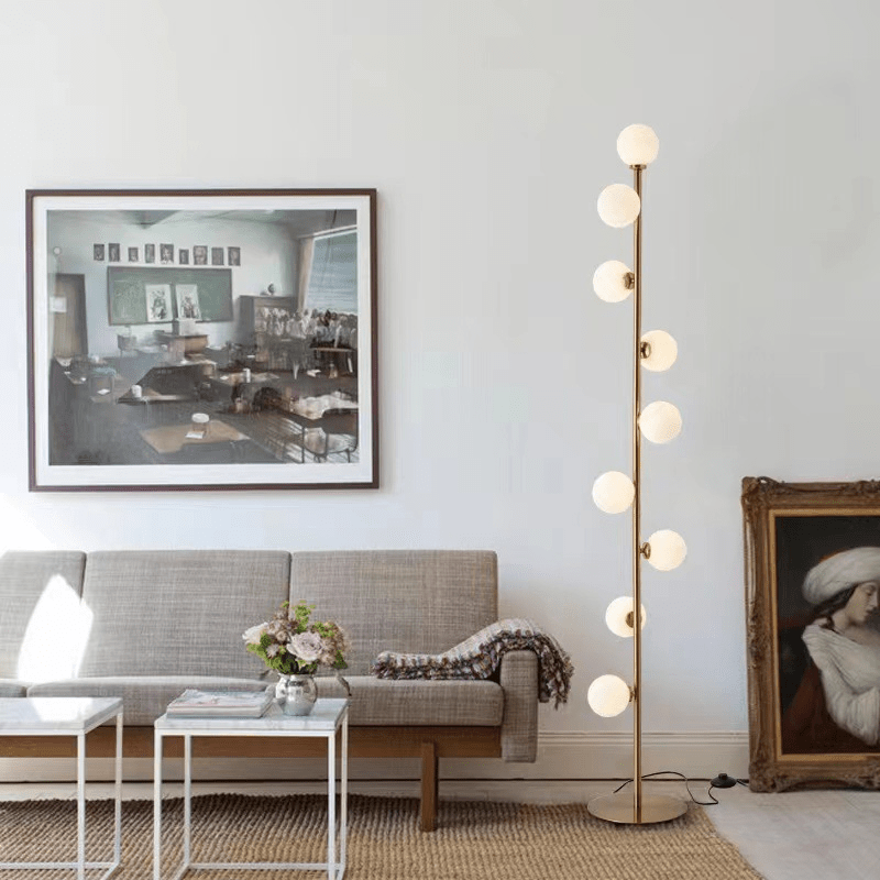 Noorse glazen vloerlamp