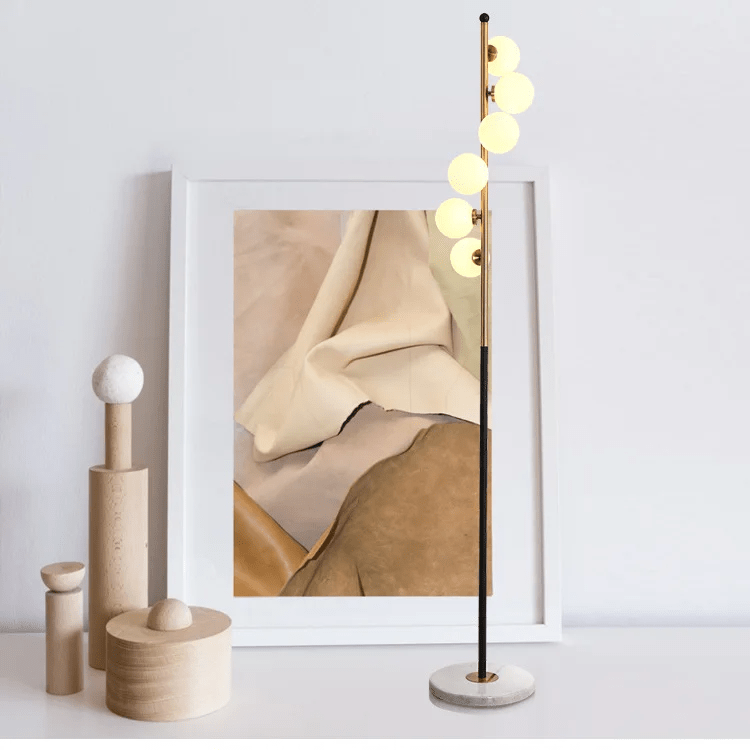 Noorse glazen vloerlamp