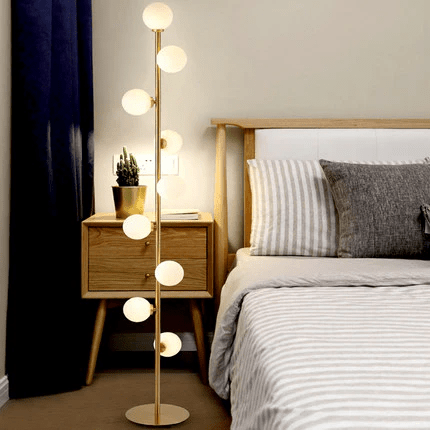 Noorse glazen vloerlamp