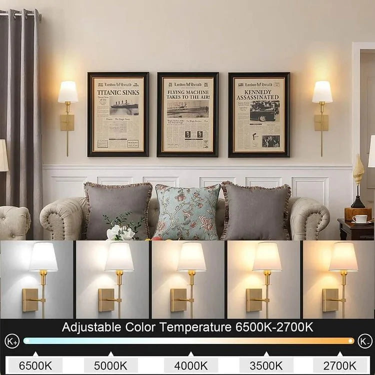 Oplaadbare draadloze wandlamp ( 2 Packs )