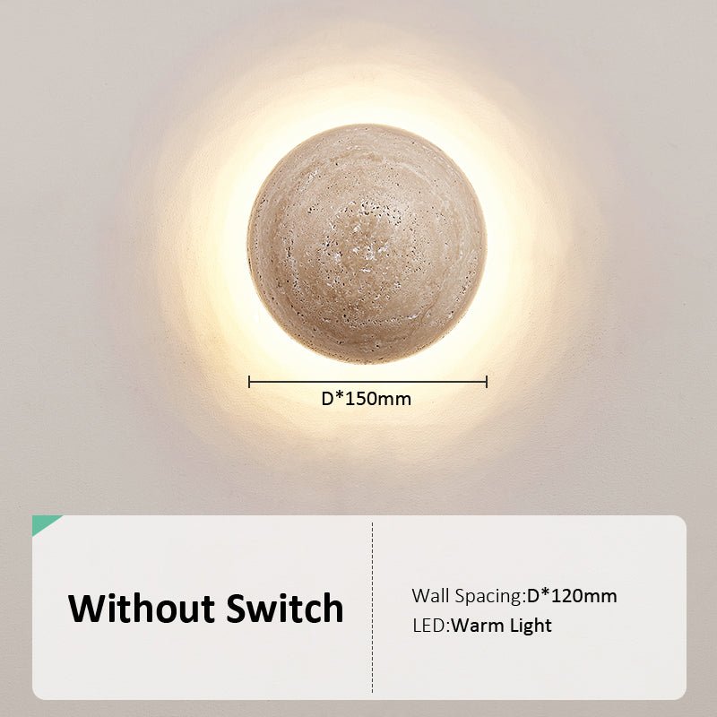 Wandlamp in Scandinavische crèmestijl