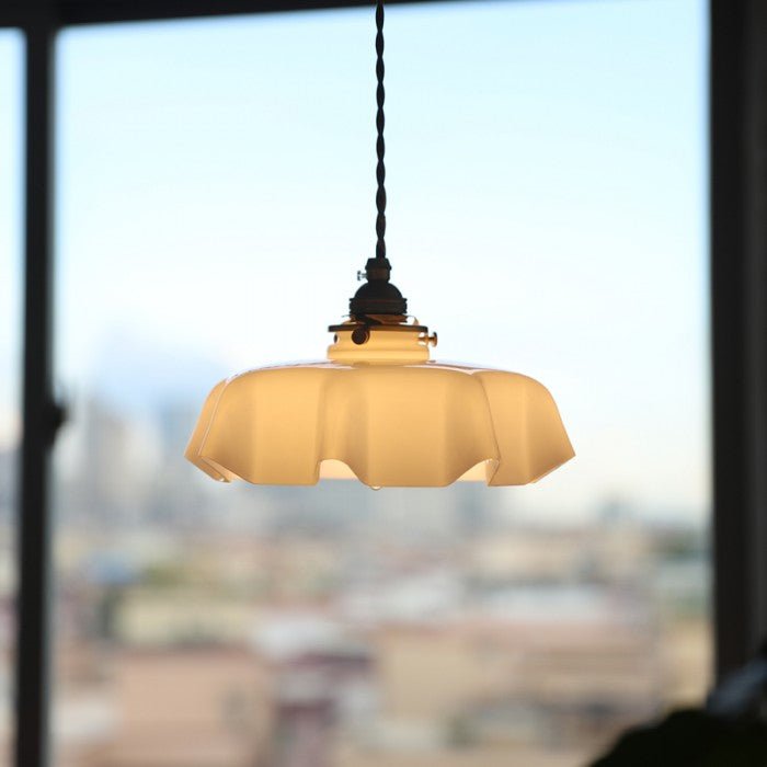 Retro Glazen Bloem Hanglamp