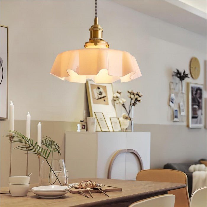 Retro Glazen Bloem Hanglamp