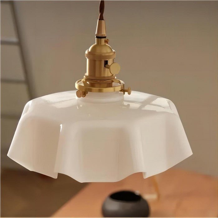 Retro Glazen Bloem Hanglamp