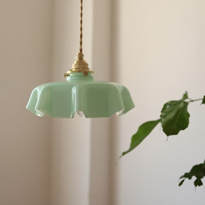 Retro Glazen Bloem Hanglamp