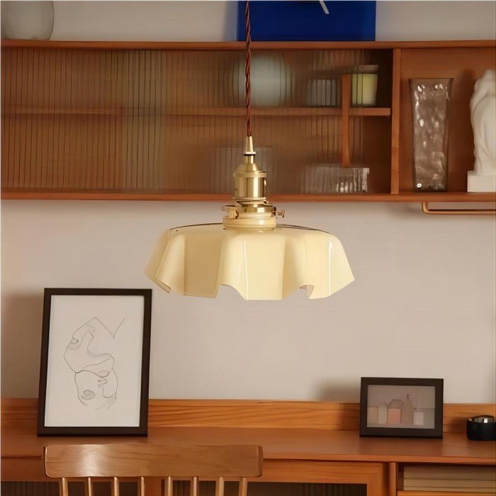 Retro Glazen Bloem Hanglamp