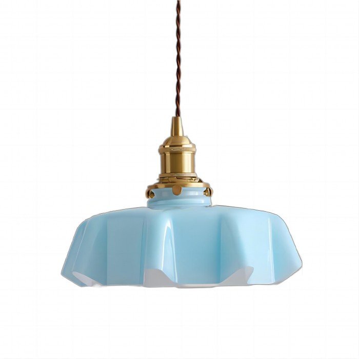 Retro Glazen Bloem Hanglamp