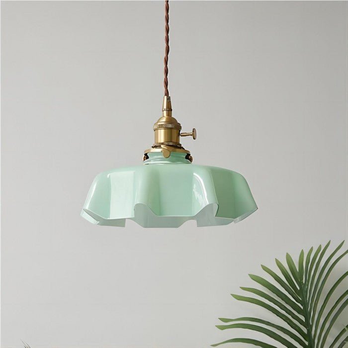Retro Glazen Bloem Hanglamp