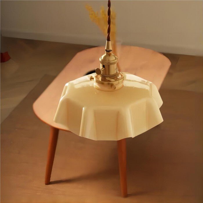 Retro Glazen Bloem Hanglamp