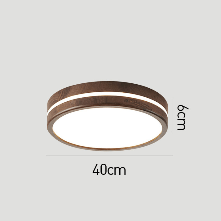Ronde Houten Plafondlamp