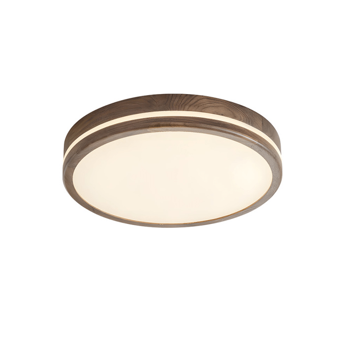 Ronde Houten Plafondlamp