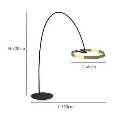 Scandinavische LED design staande lamp