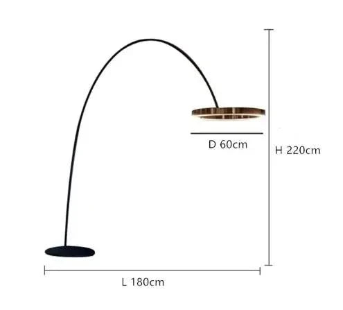 Scandinavische LED design staande lamp