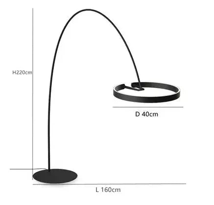Scandinavische LED design staande lamp