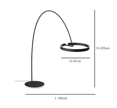 Scandinavische LED design staande lamp