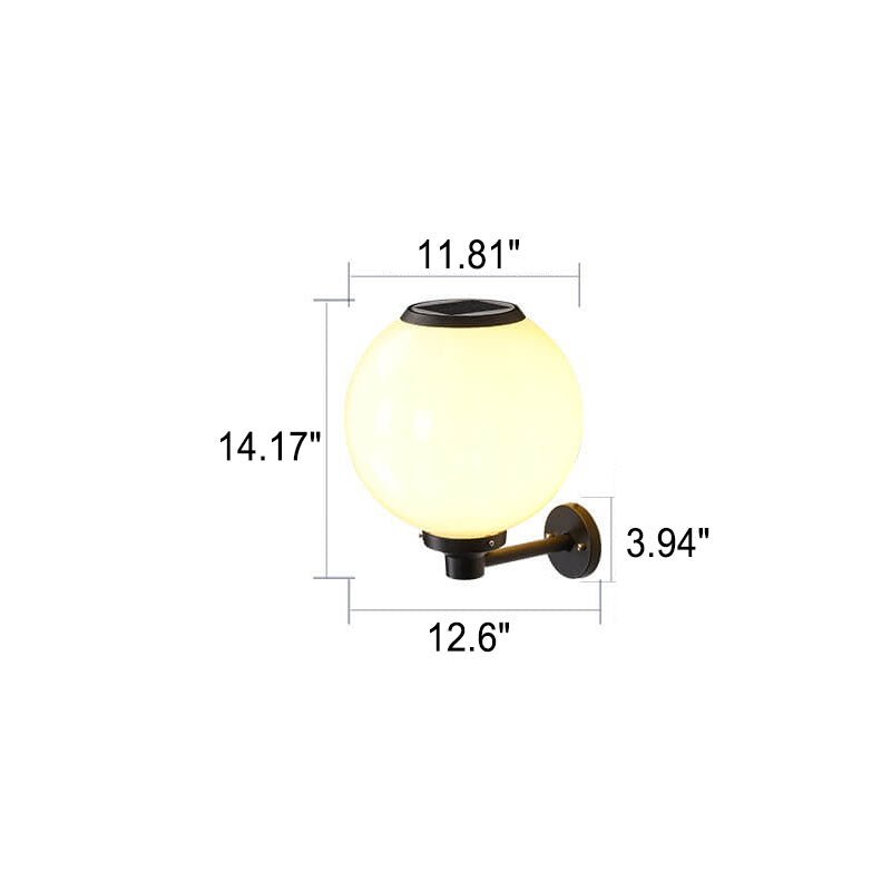 Waterdichte wandlamp op zonne-energie voor buiten