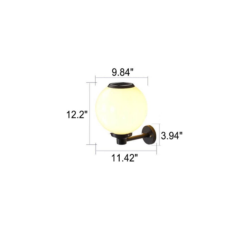 Waterdichte wandlamp op zonne-energie voor buiten